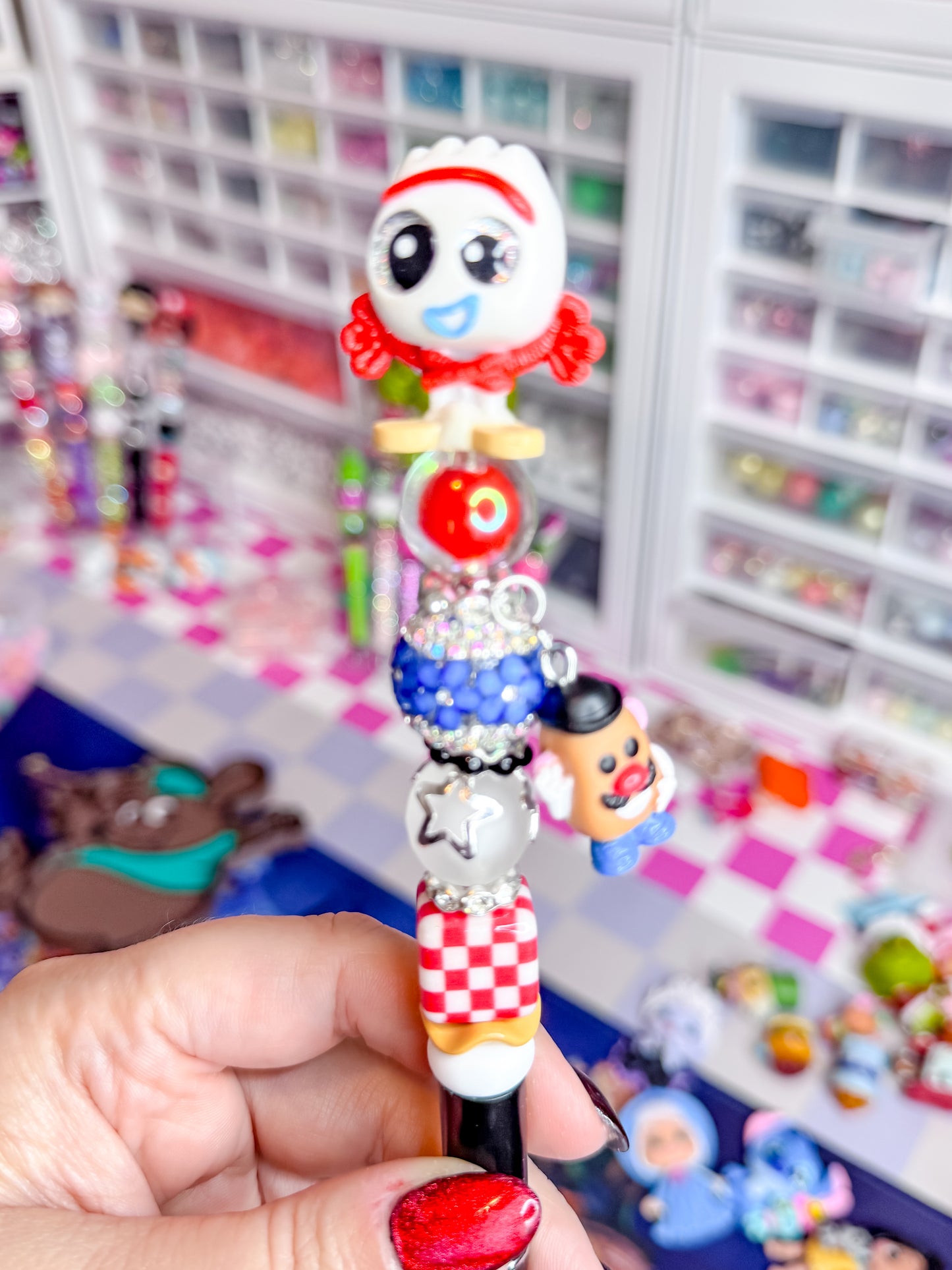 Character charm pens