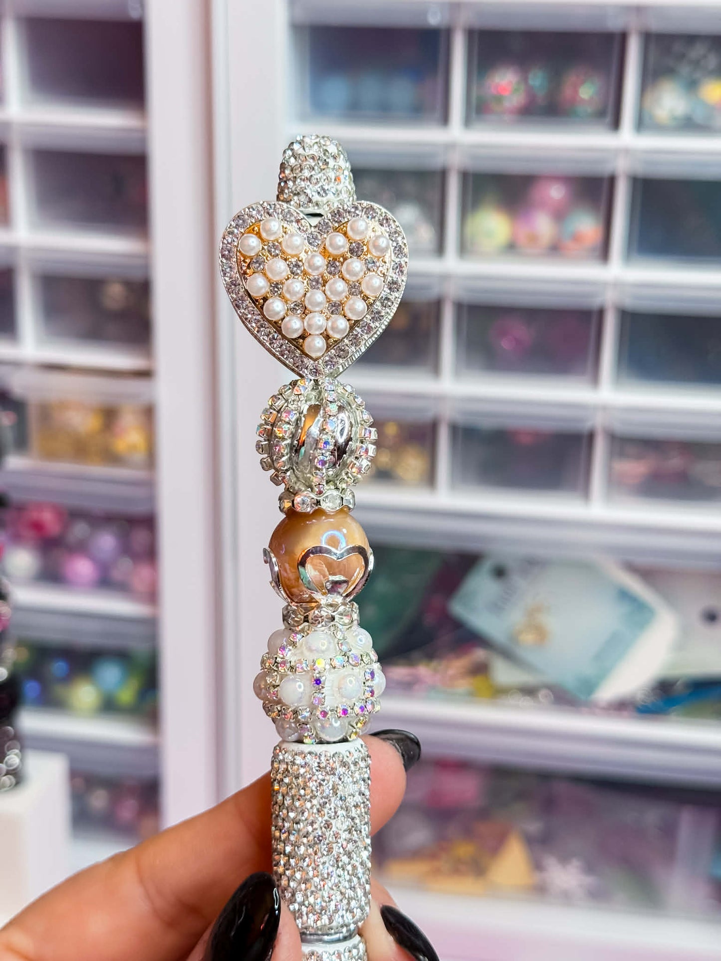 rhinestone heart