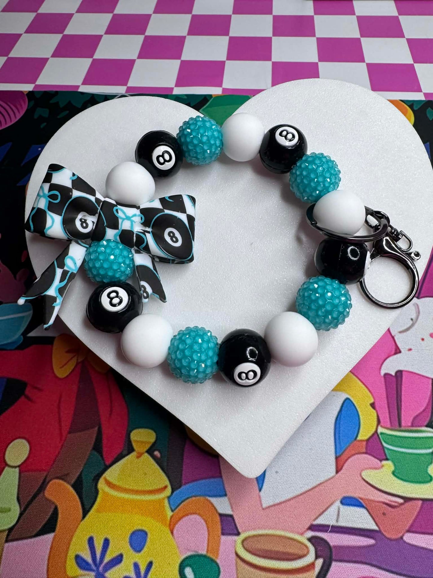 8 Ball wristlet