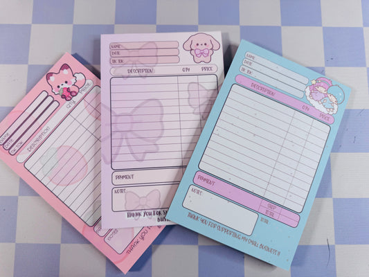 CUSTOM Order form